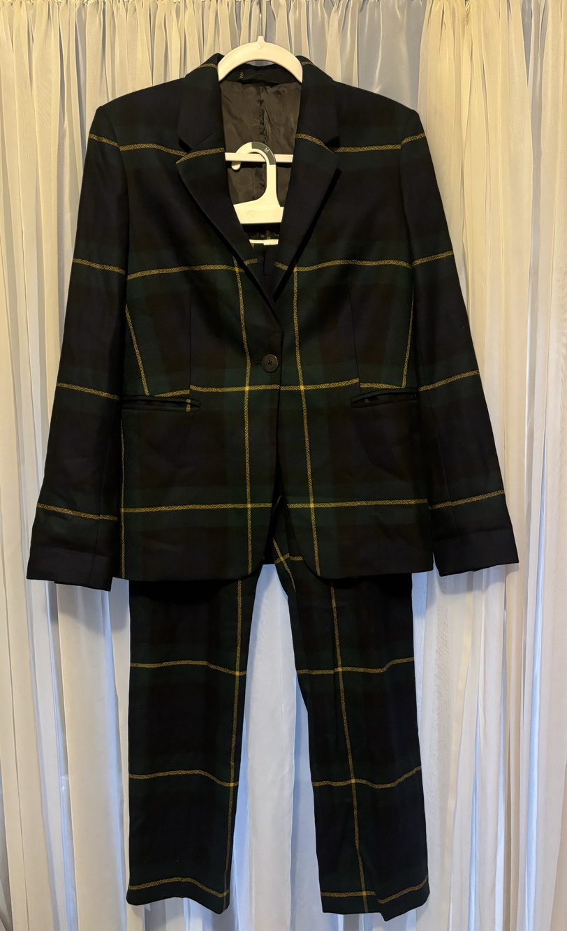 Paul Smith Women’s Matching Checkered Blazer and Pants Set